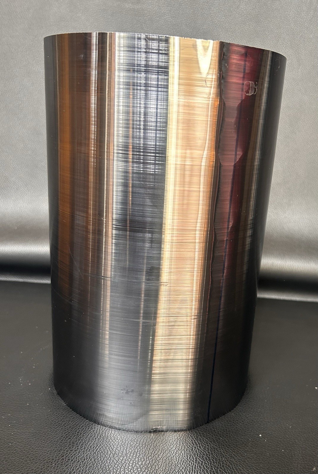 Silicon Si Crystal Ingot Wafer Material 23lbs 14oz 9 1/2”Tall x 6 1/4” diameter