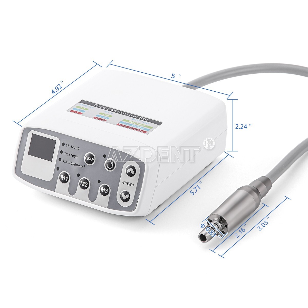Dental Brushless LED Electric Micro Motor Internal Spray 1:1/1:5/16:1 QI901 USA