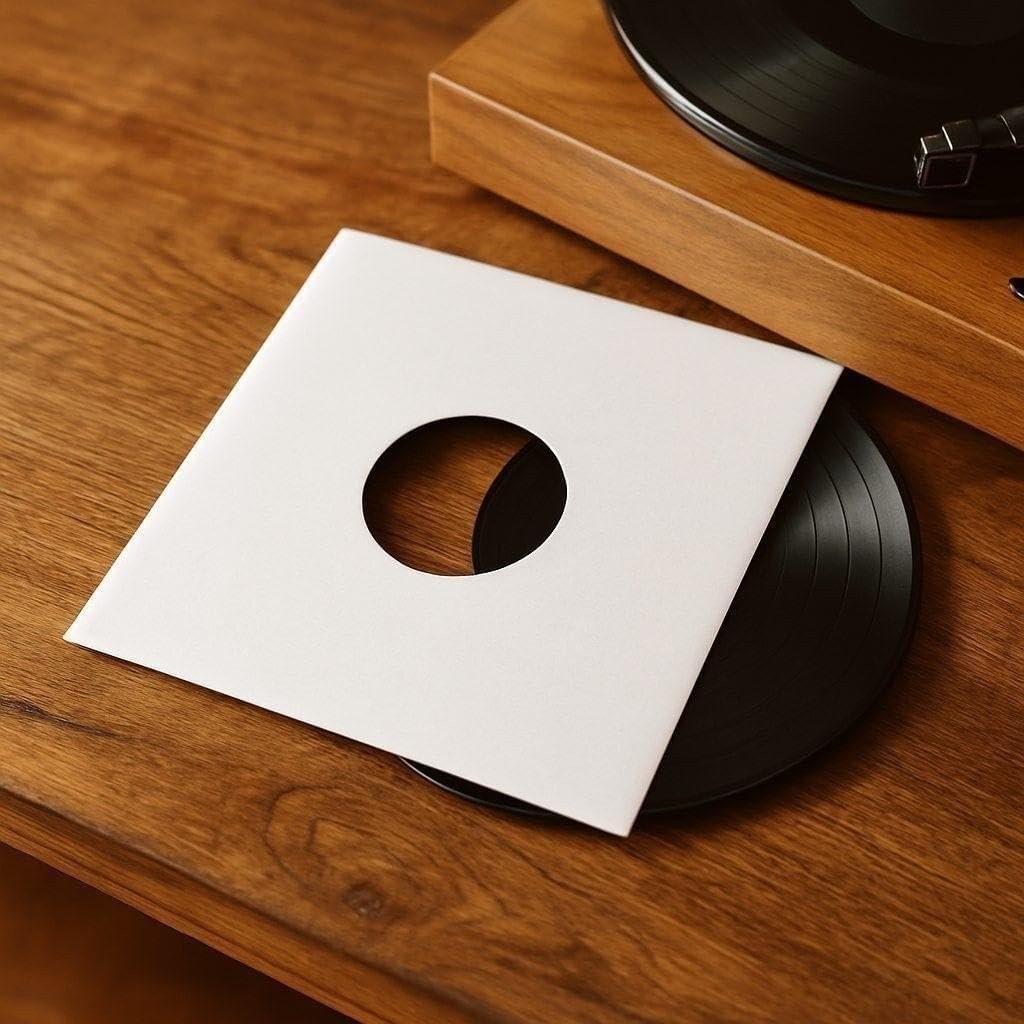 500 – Pack White Paper Vinyl 45 RPM Record Inner Sleeves 7-Inch LP Album