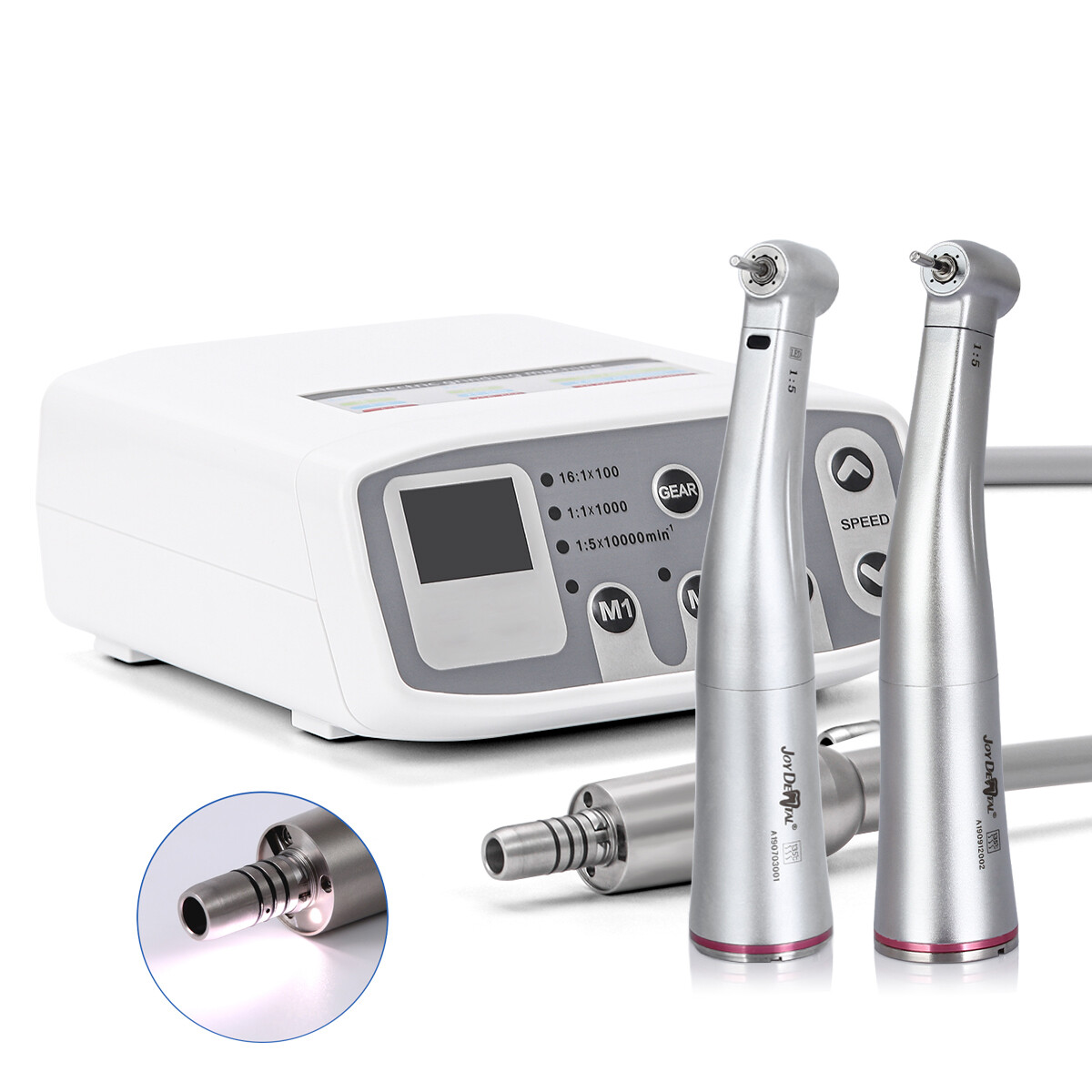 Dental LED Brushless Electric micro motor / Fiber Optic Contra Angle Handpiece