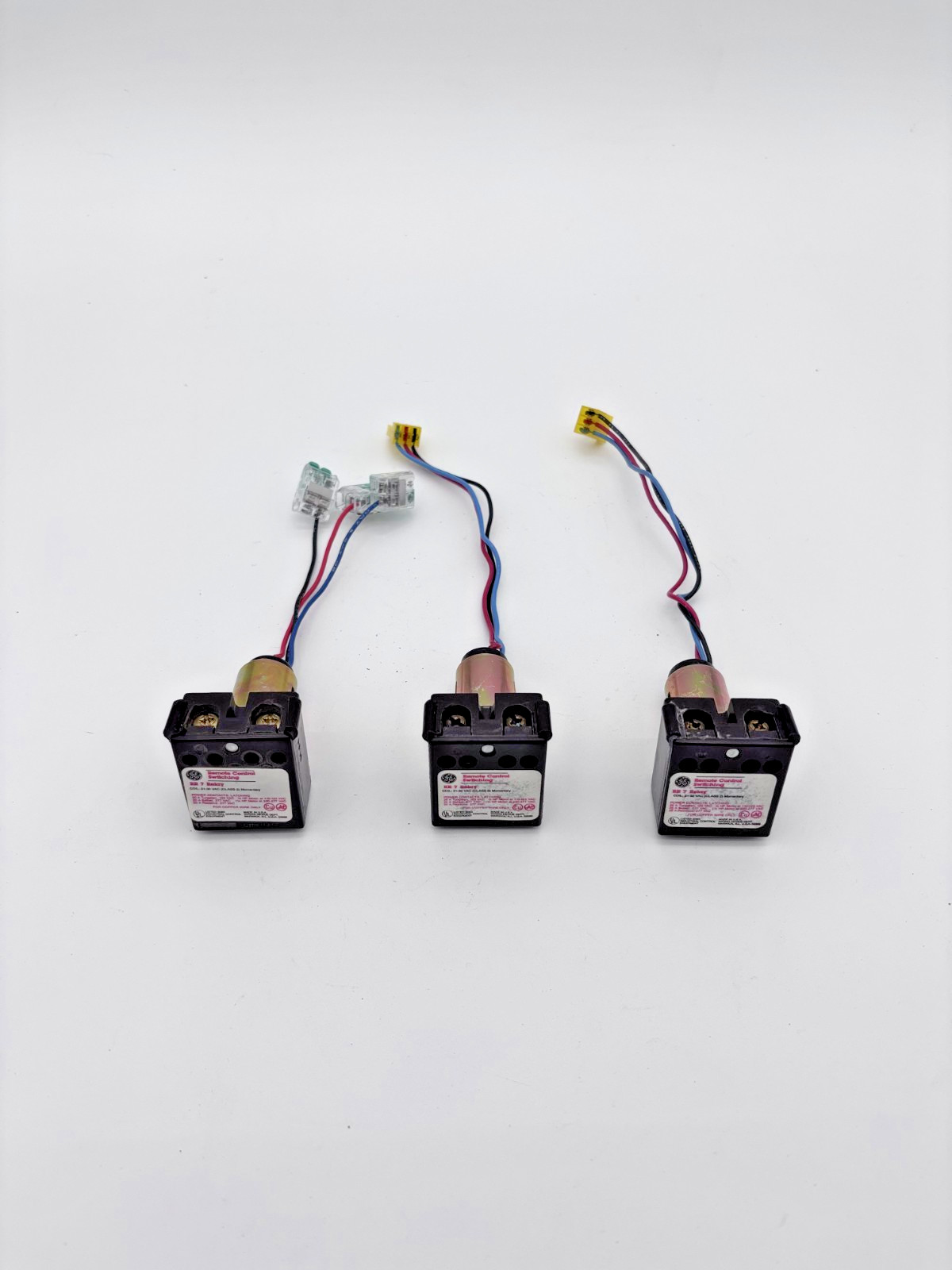 3) General Electric RR 7 Low Voltage Remote Control Lighting Relays, Class 2