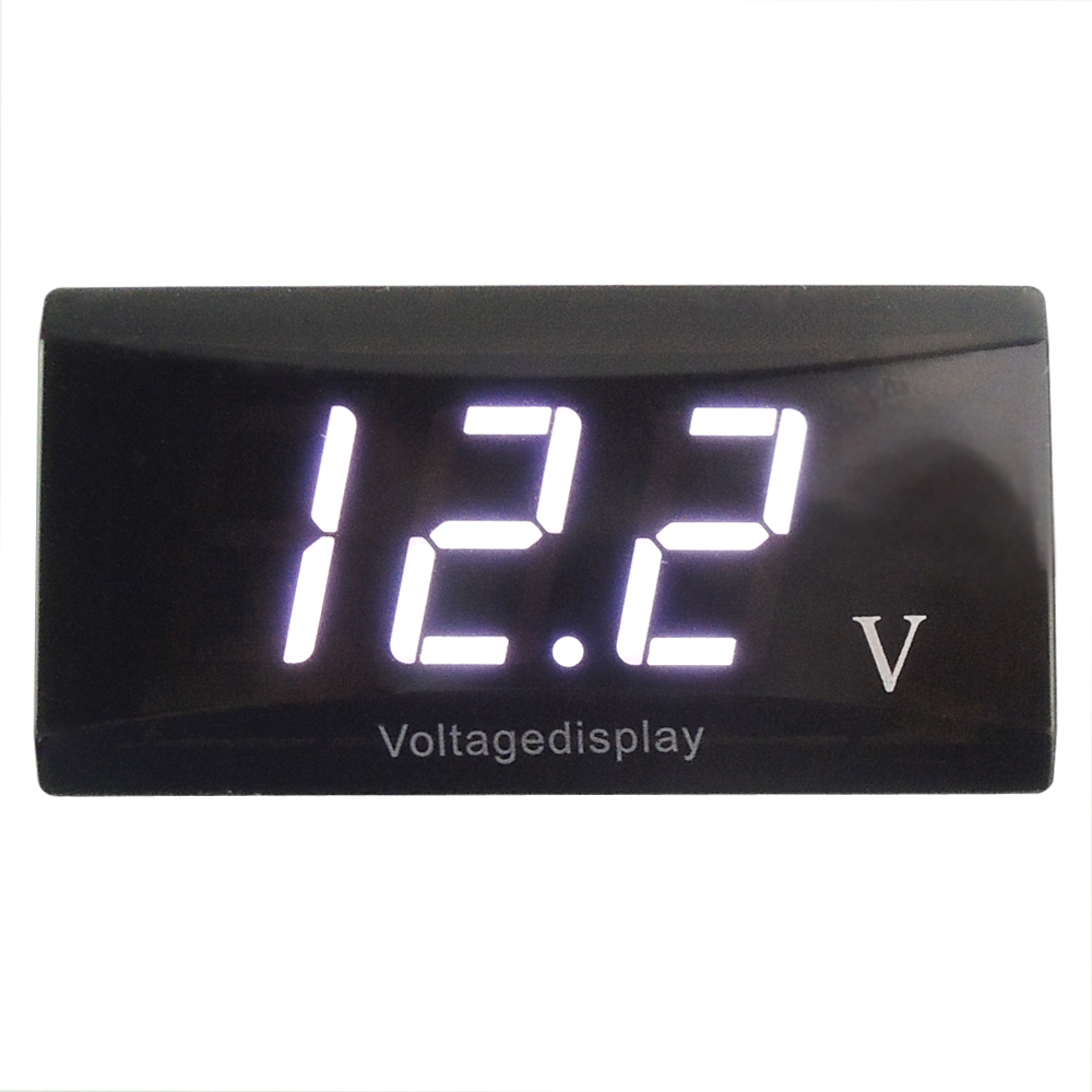 12V Digital LED Display Voltmeter Voltage Gauge Panel Meter Car Motorcycle