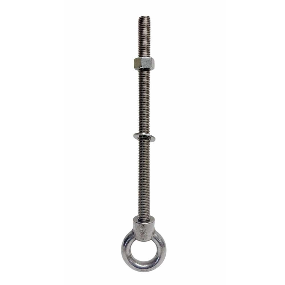 Marine Boat T316 Stainless Steel 3/4″ x 12″ Shoulder Eye Bolt 4,700 Lbs WLL