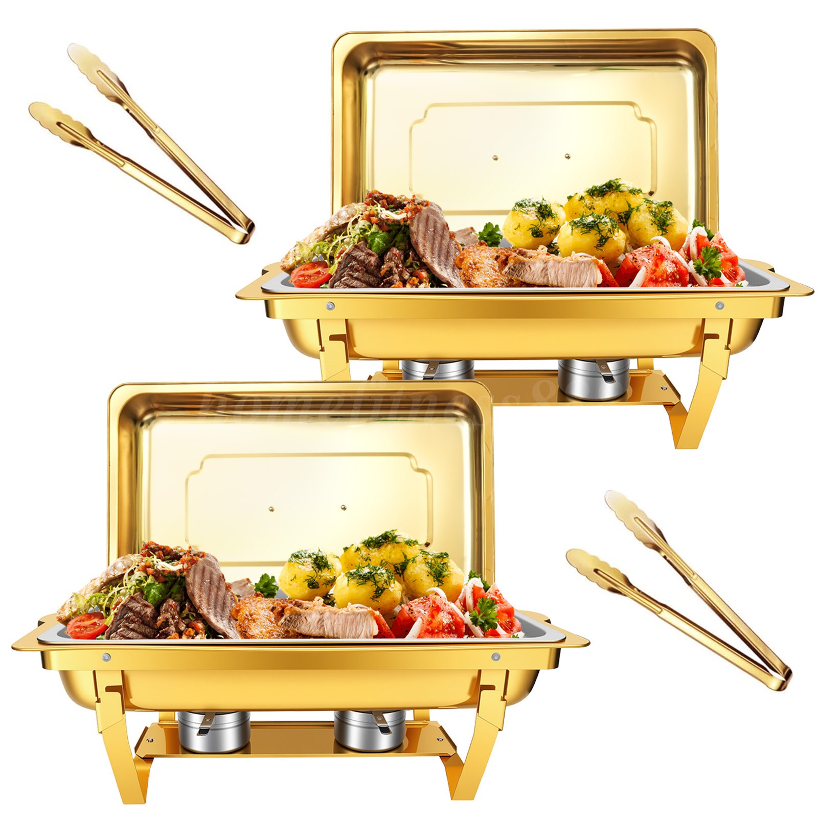 8QT Chafing Dish Wedding Buffet 316 Stainless Steel Chafer Catering Full Size