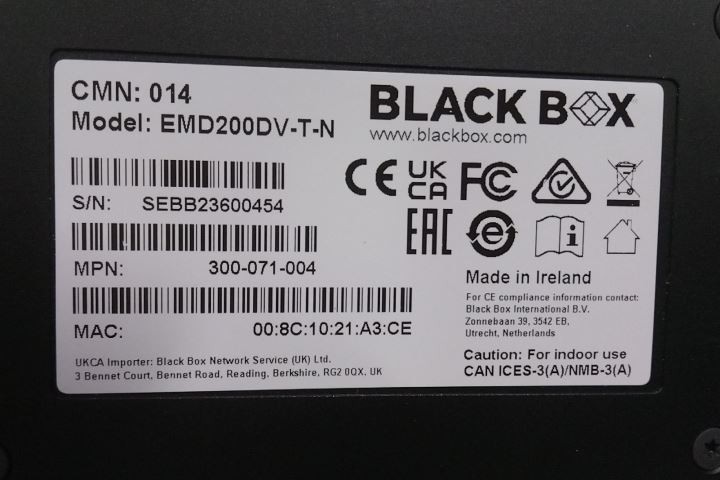Black Box EMD200DV-T-N Emerald ZeroU Transmitter