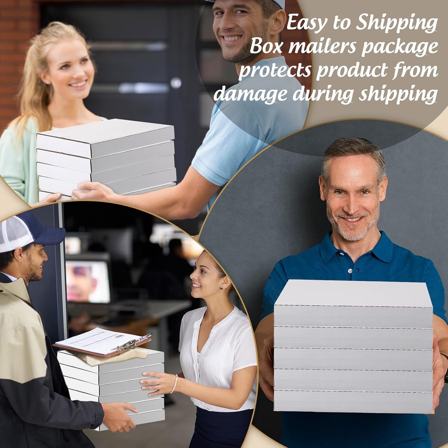 100 Pack 7 Inch Vinyl Record Mailers Boxes 45 RPM Easy Fold LP Cardboard Mailing