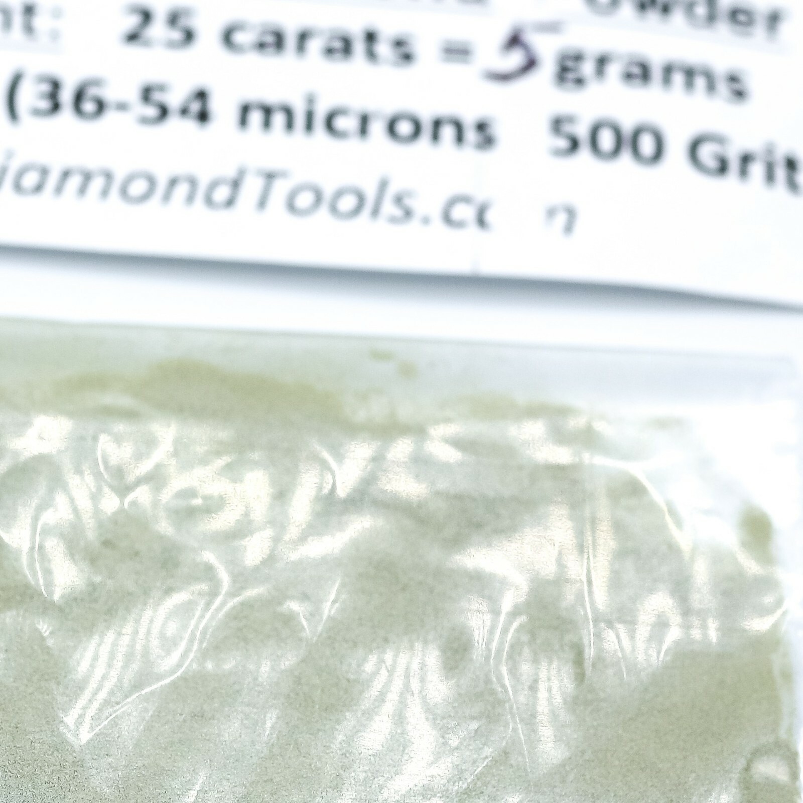 TechDiamondTools Diamond Powder 500 Grit 36-54 Microns, 25 cts = 5 Grams