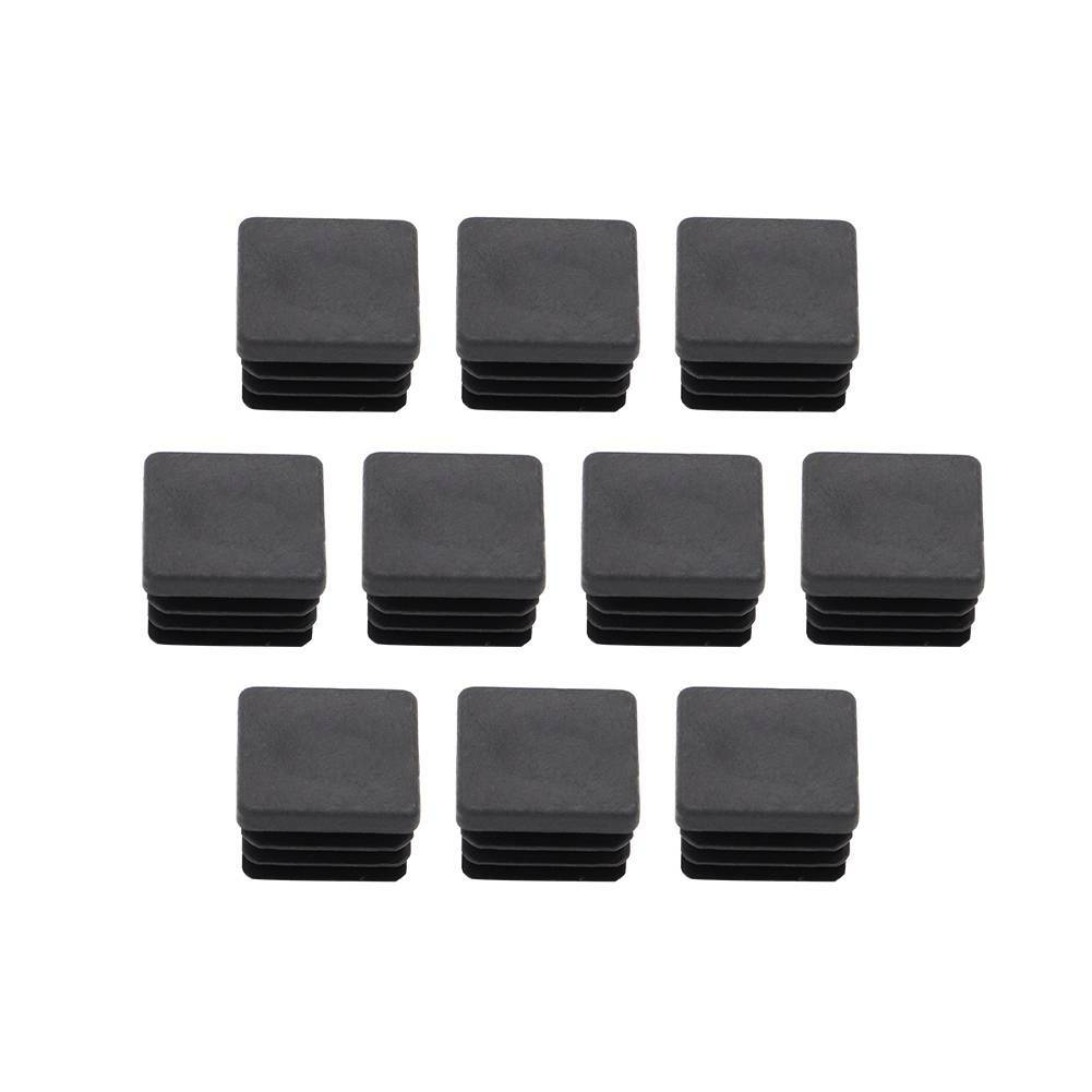 10pc 1″ inch Square Tube Hole Plug Plastic End Cap 1×1 Inch Tubing Insert Glide