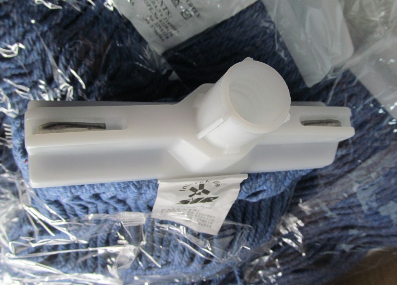 4-PACK SIR INTERCHANGE LARGE SYRTEX BLUE MOP HEADS FOR UNIVERSAL SCREW-ON HANDLE