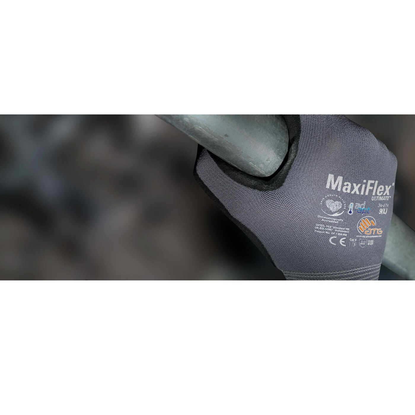 PIP 34-874 MaxiFlex Ultimate Micro Foam Nitrile Grip Coated WORK GLOVES 3 PAIR