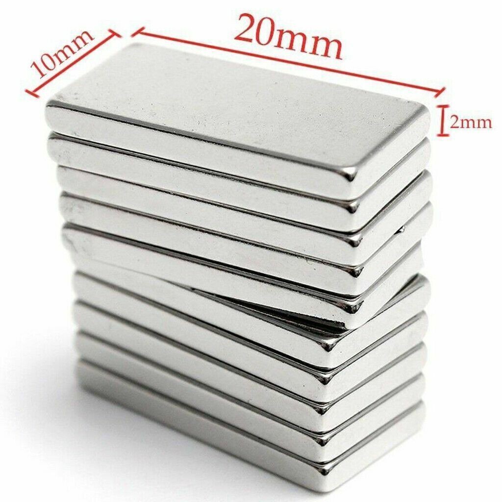 N52 Strong Magnets 20*10*2mm Grade Neodymium Block Small Thin Rectangle Magnet