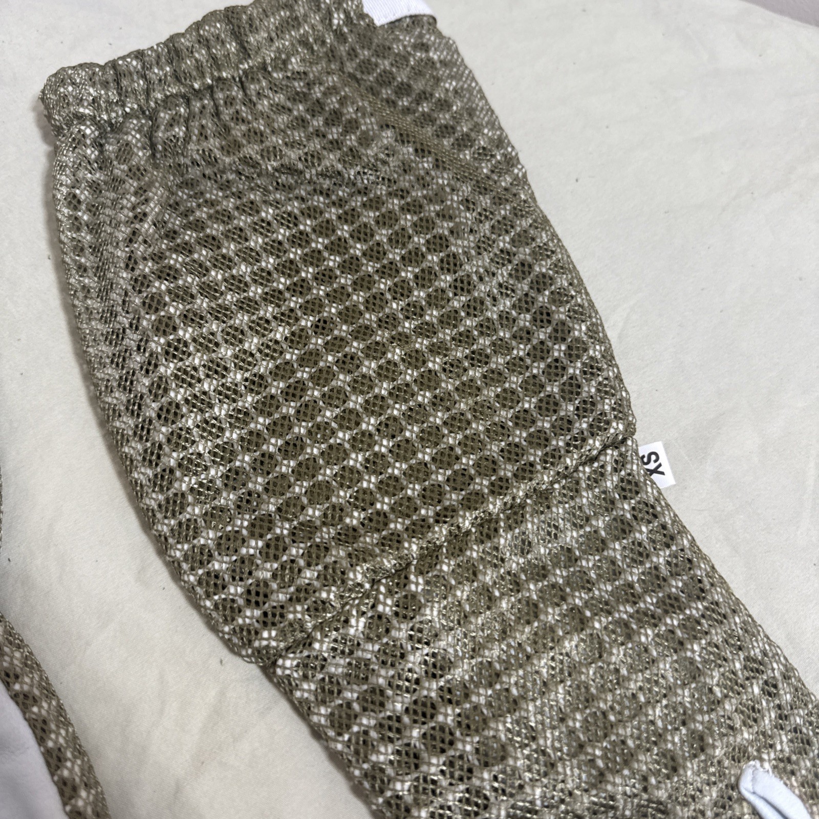 Honey Bee Vented Hand Glove Goat Skin Brown Short XSMALL 3 Layer Protection USA!