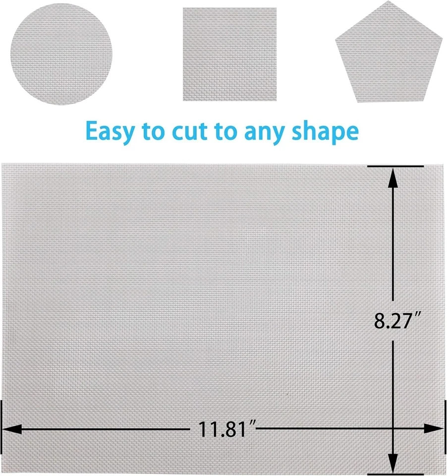 4 PSC 20 Wire Mesh Sturdy Metal Mesh Sheets for DIY Projects 304 Stainless Steel