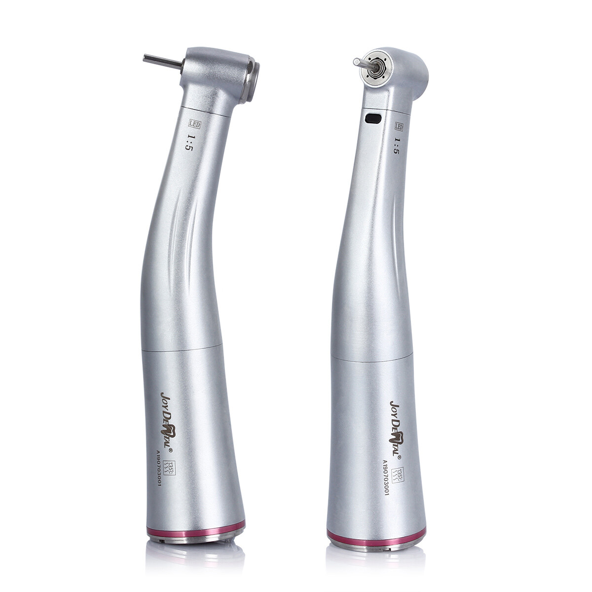 JoyDental 1:5 LED Increasing Contra Angle Handpiece Push 4Spray For Motor