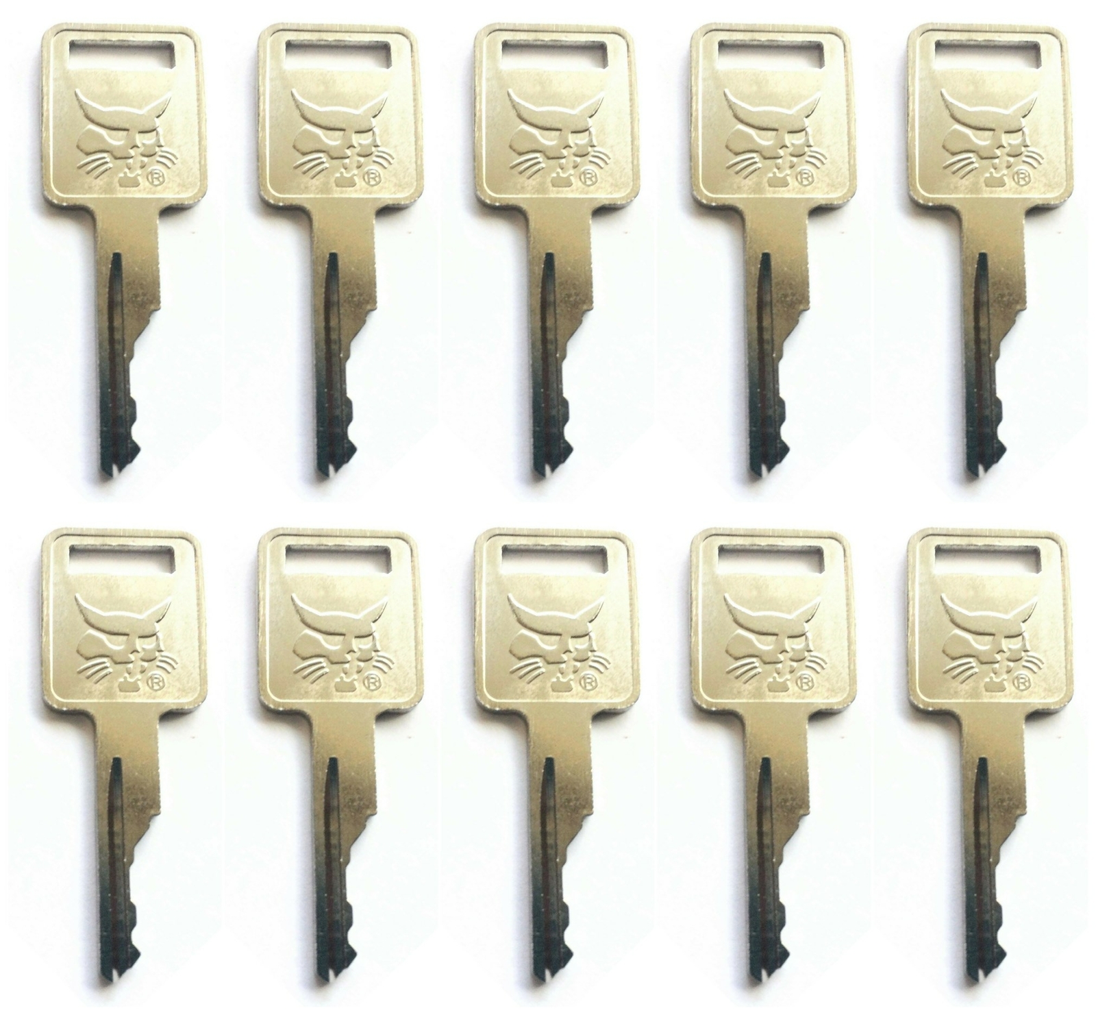 (10) IGNITION KEY For BOBCAT Skid Steer Loader Excavator Tractor Toolcat MT