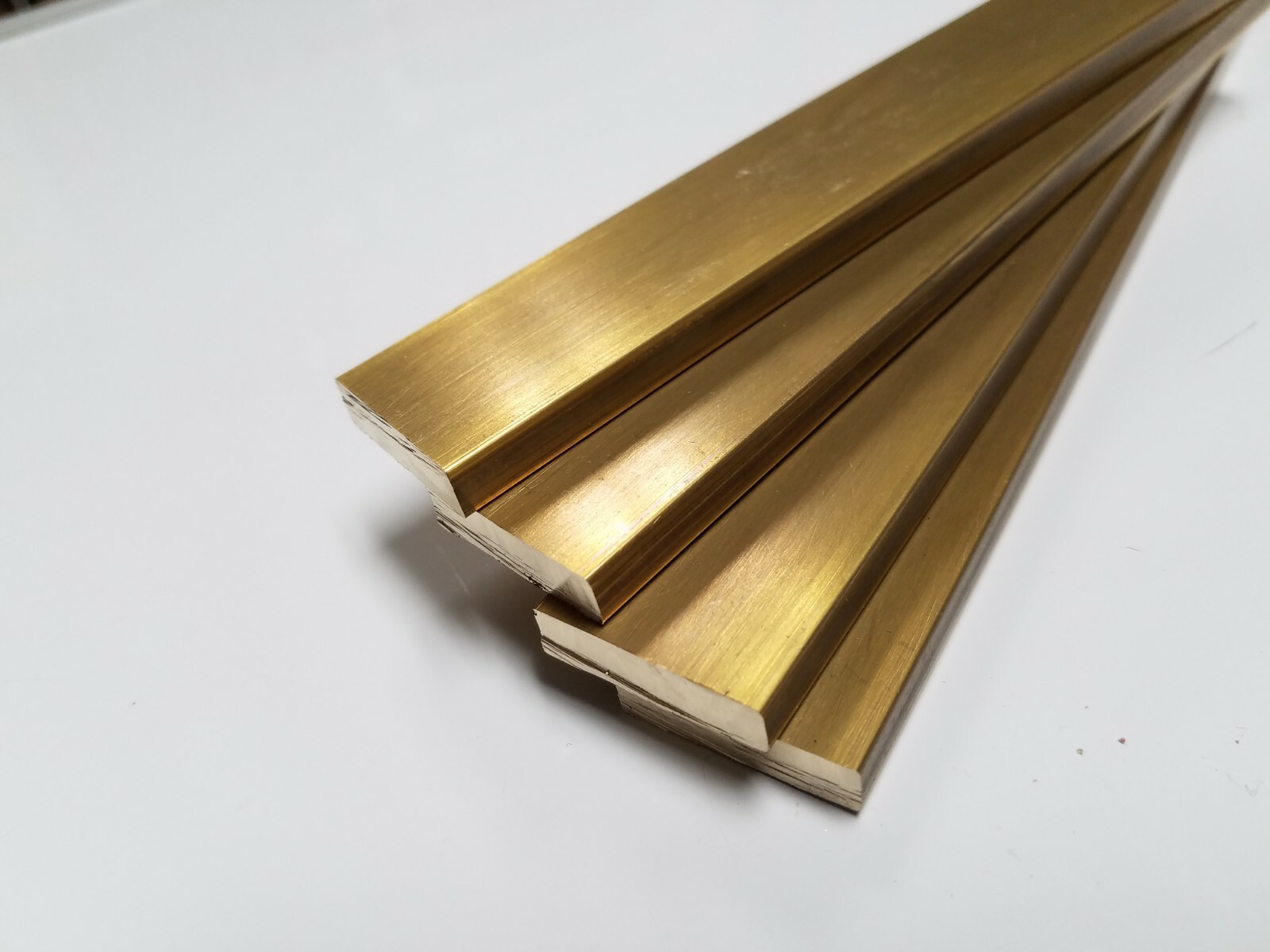 4 Pieces 1/4″ x 1″ C360 BRASS FLAT BAR 3″ long Solid .250″ Mill Stock H02