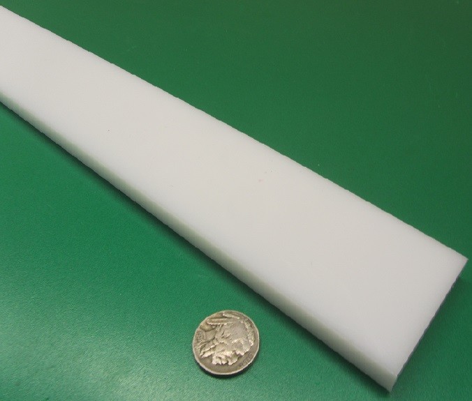 Hdpe White Bar 3/8″ (.375″) Thick x 2.00″ Wide x 36″ Long, 2 Units, 6 Ft Total
