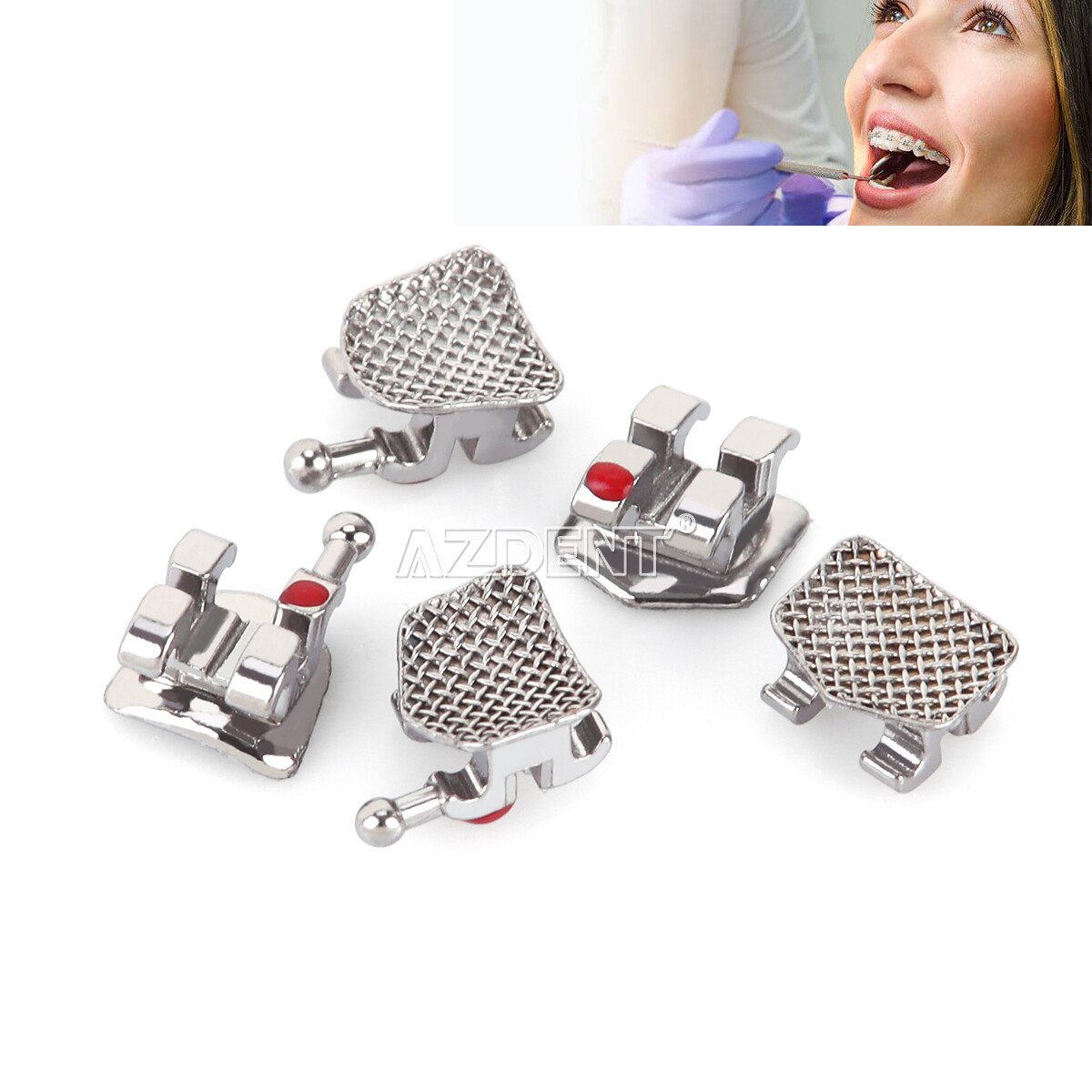 Dental Orthodontic Brace Brackets Mini Standard Roth MBT 022/018 Hooks 3/345