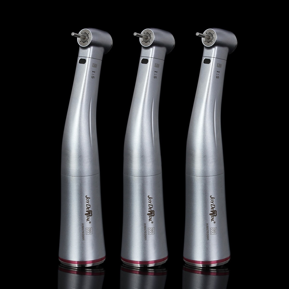 Dental 1:5 Increasing Contra Angle Fiber Optic Handpiece w/E-type Electric Motor