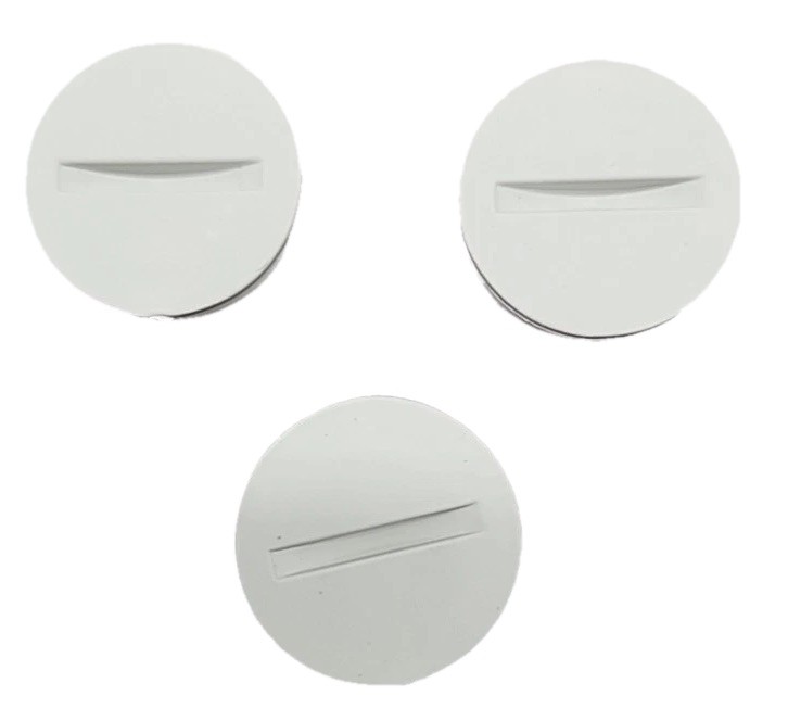 1/2 In. THREADED ELECTRICAL White Closure Plugs, 5Pack 15 TOTAL [93]