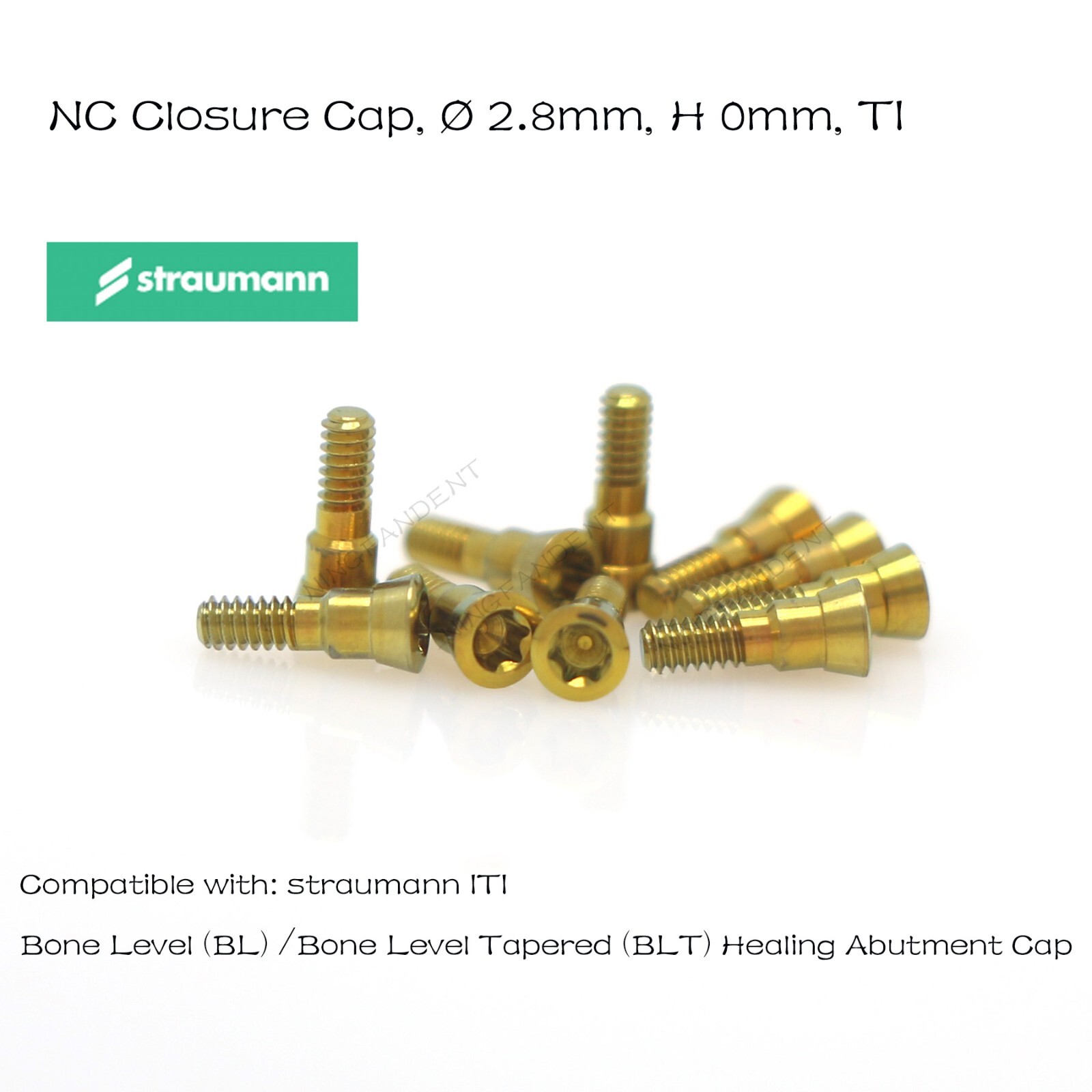 Closure Cover Screw RC/NC Fits Straumann ITI Bone Level/BLT Healing Abutment Cap