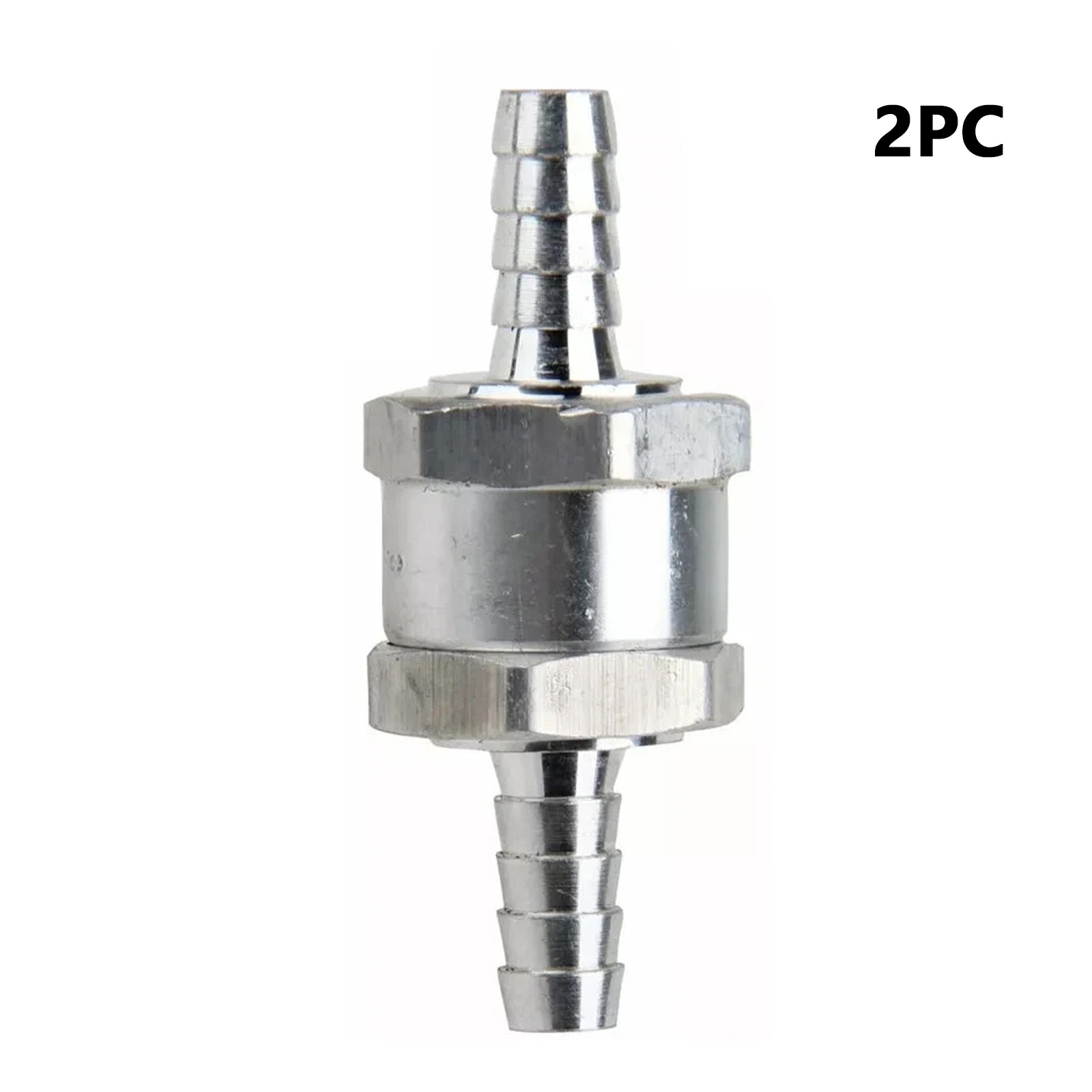 2 Pcs 8mm 5/16″ Fuel Non-Return One Way Check Valve Petrol Diesel Oil Aluminum