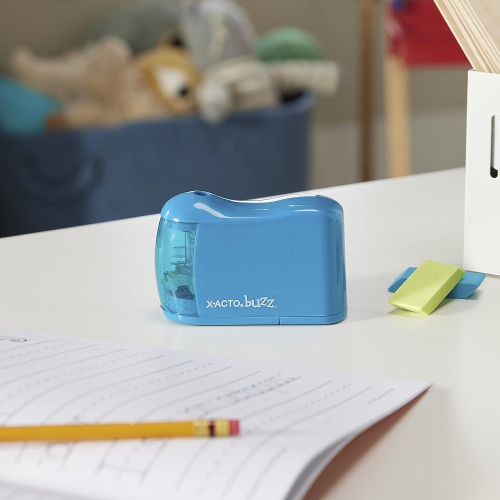 Electric Pencil Sharpener Battery Operated with Auto Stop Multiple Colors
