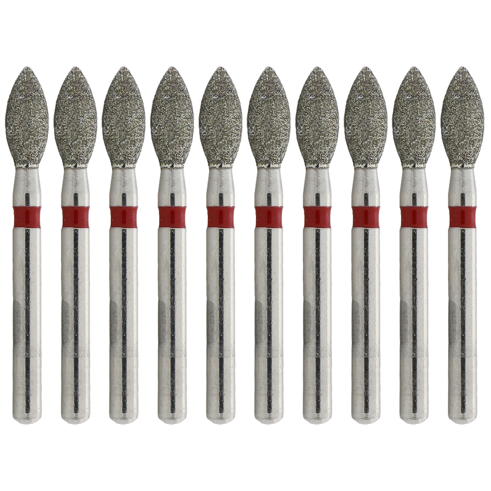 Dental Football Diamond Bur 368/023F Fine Grit FG High Speed Burs Red 257-023