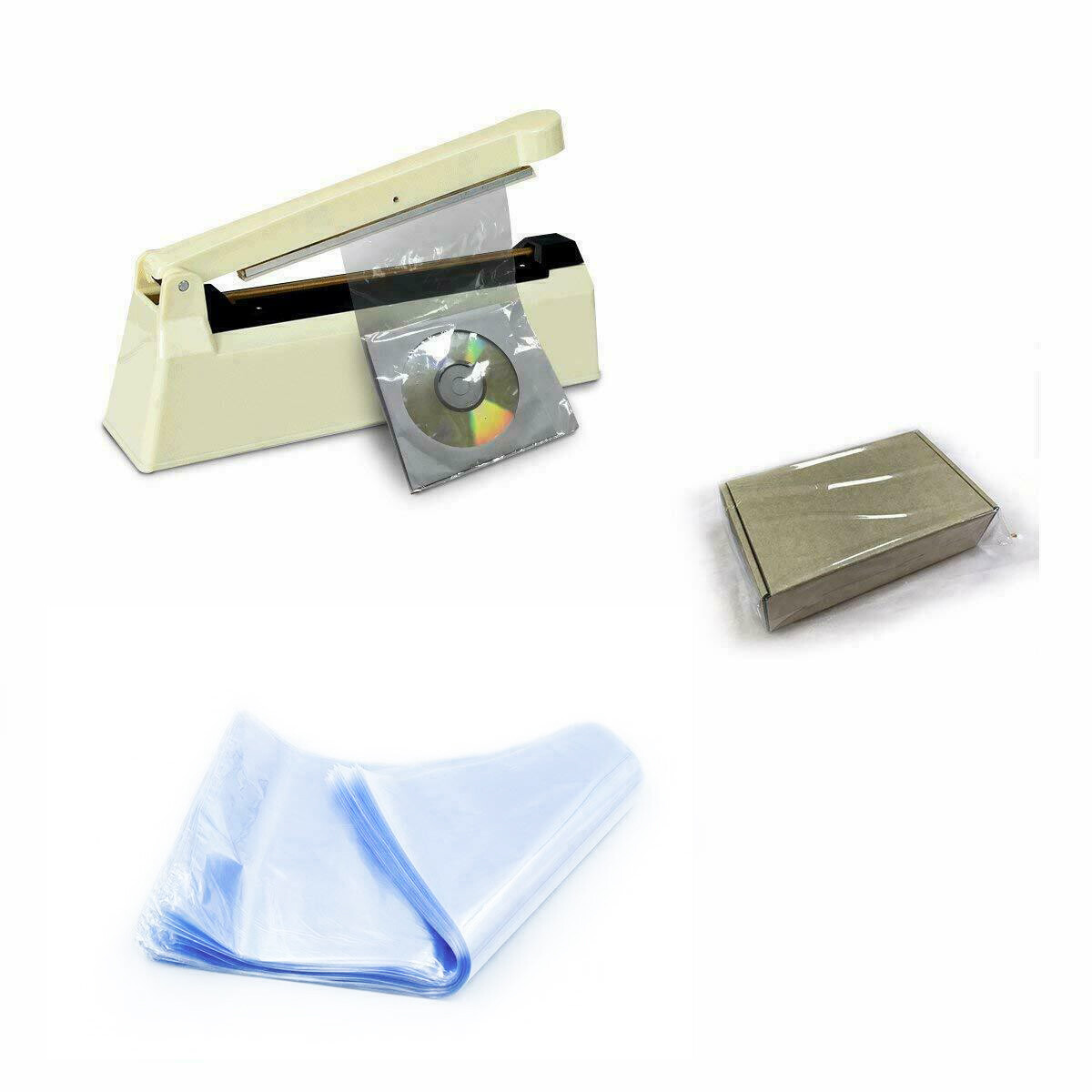 X1000 12″X16″ Clear Heat Shrink Wrap Bags PVC Film Gifts Bottles Candles Packing
