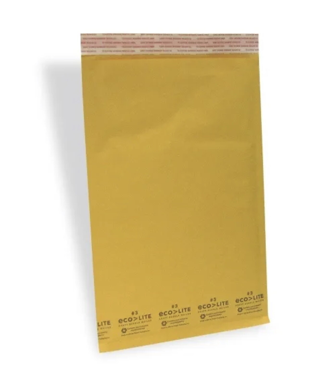 100 #3 8.5×14.5 X-Wide Ecolite USA Kraft Bubble Mailer Envelopes from TheBoxery