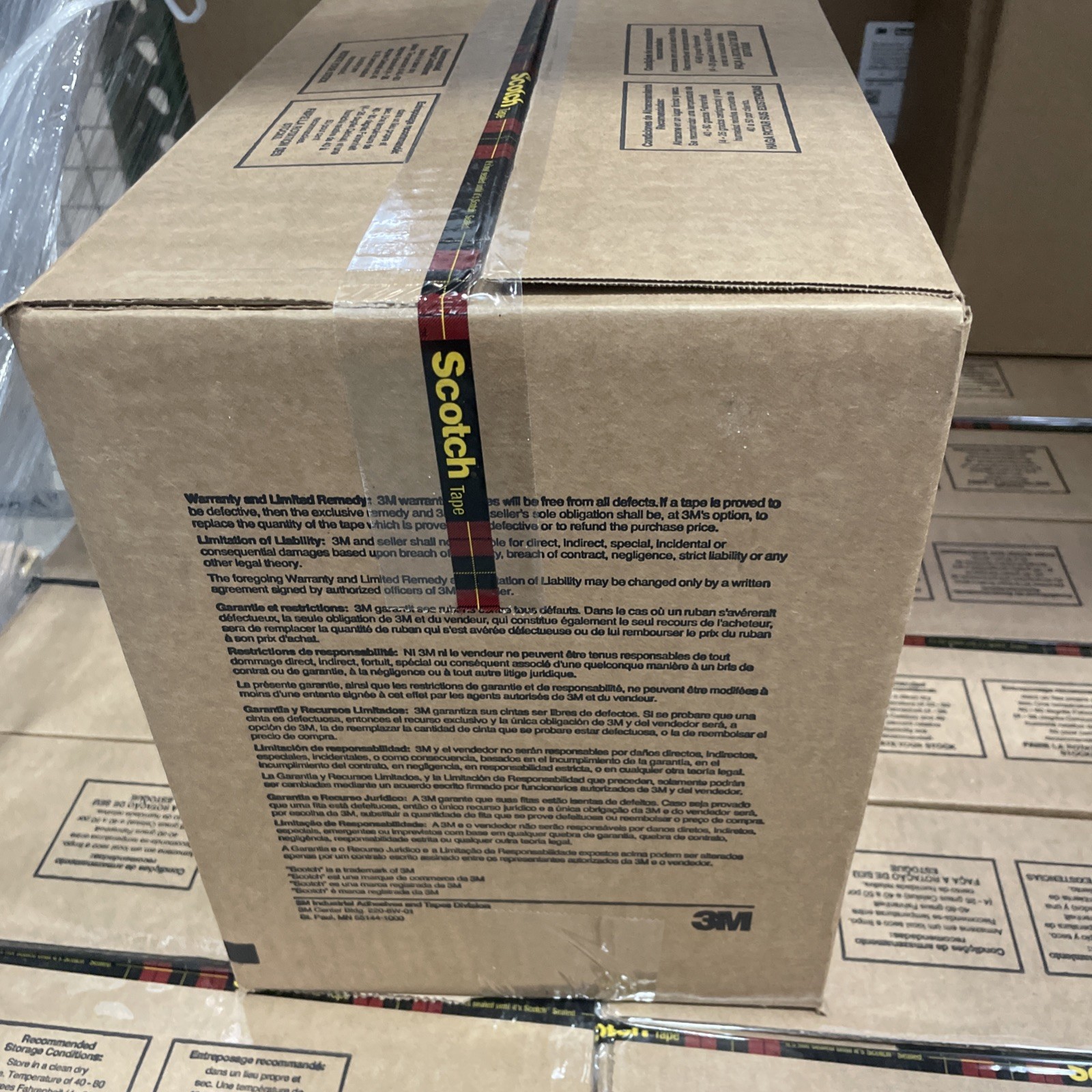 36 Rolls 3M 375 Scotch 2″ Clear Packaging Carton Sealing Tape