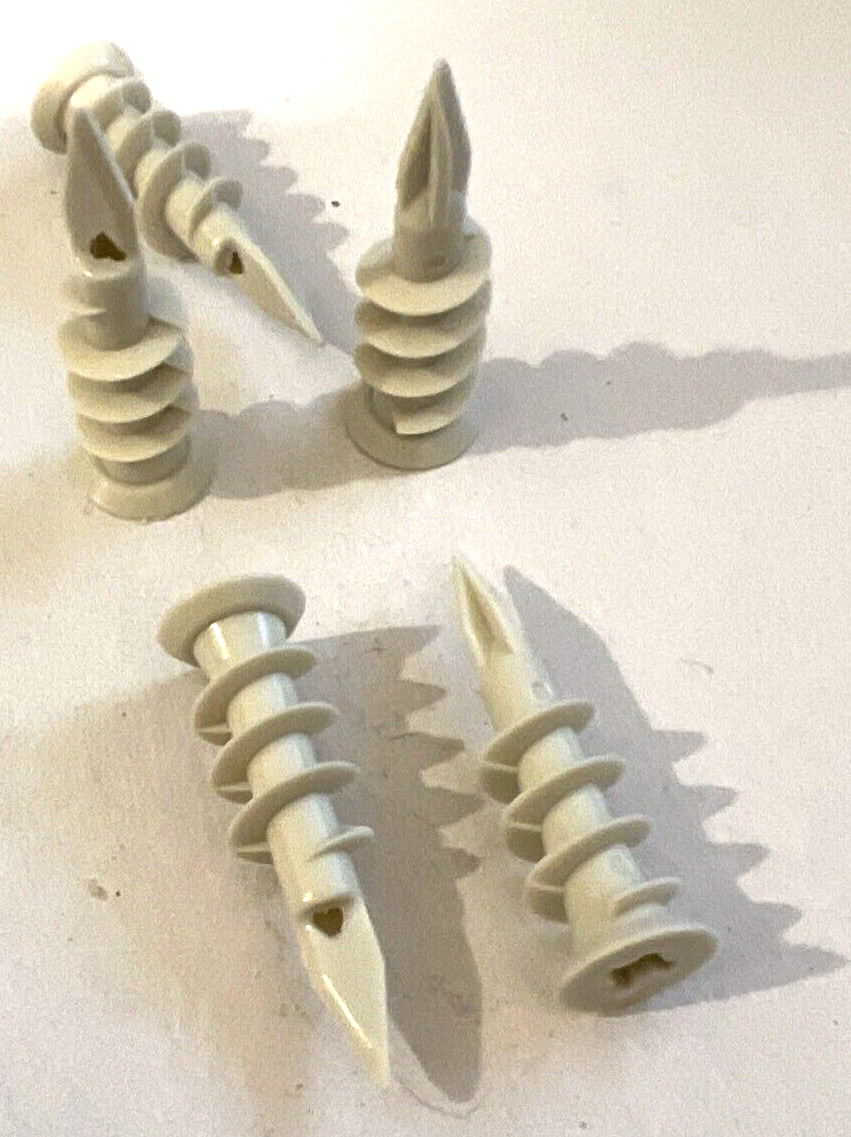 Self Drilling E Z Wall Anchors Plastic #8x 1-3/4″ for Drywall, Sheetrock
