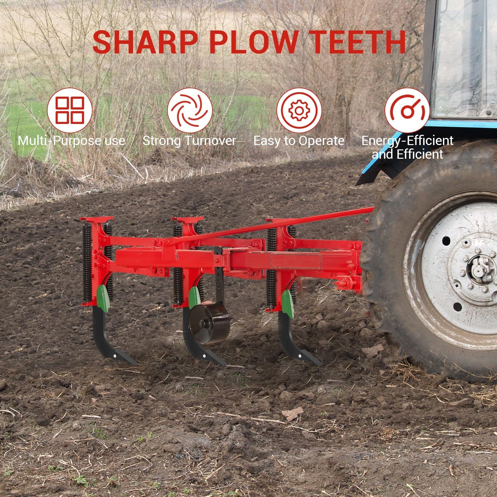 18″ Box Blade Shank – 4 Holes Scarifier Shanks, Adjustable with Removable Teeth