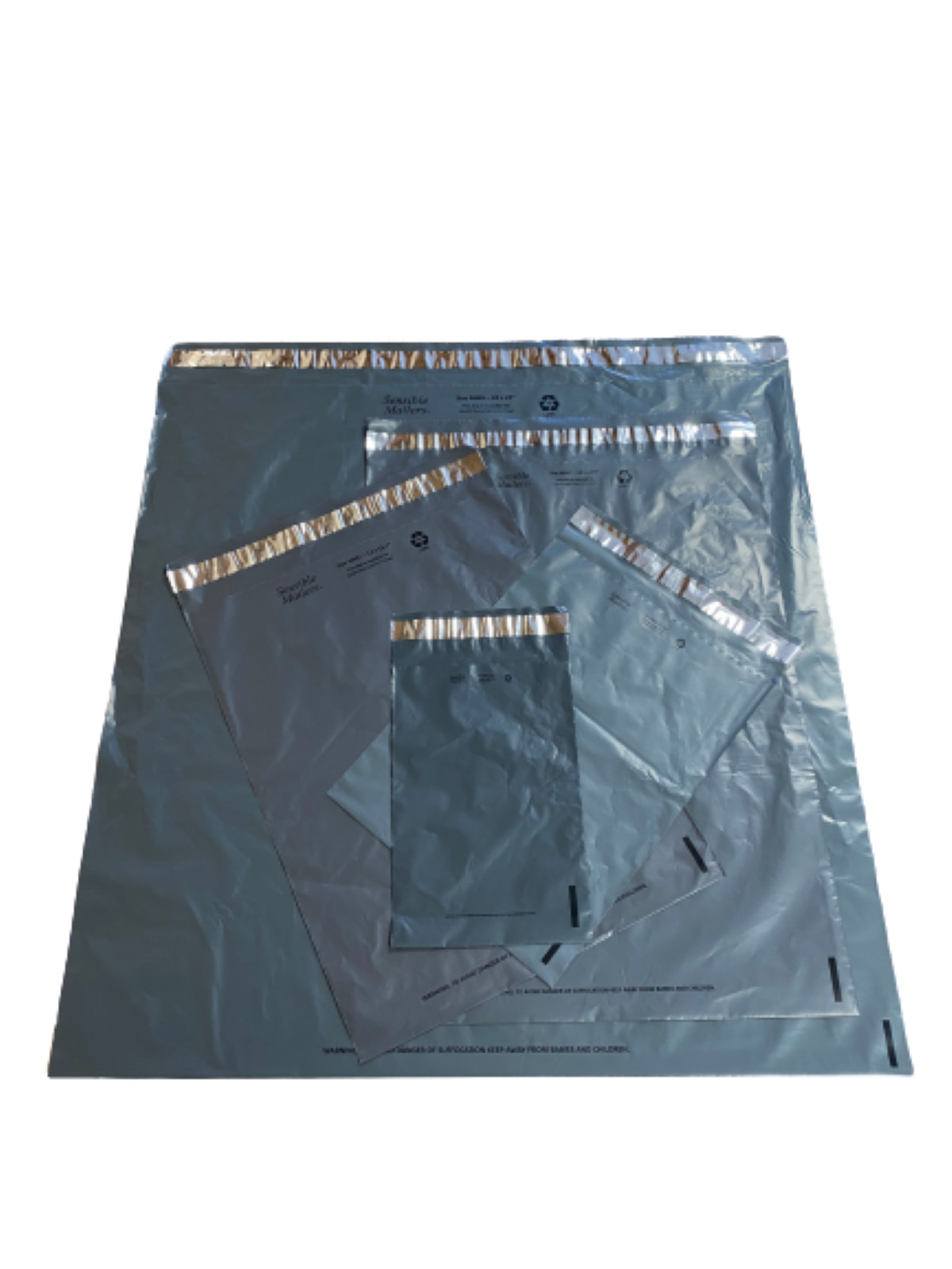 1(Sample)-1,200 24×24″ Eco-Friendly 100% Recycled Poly Mailer Shipping Bags
