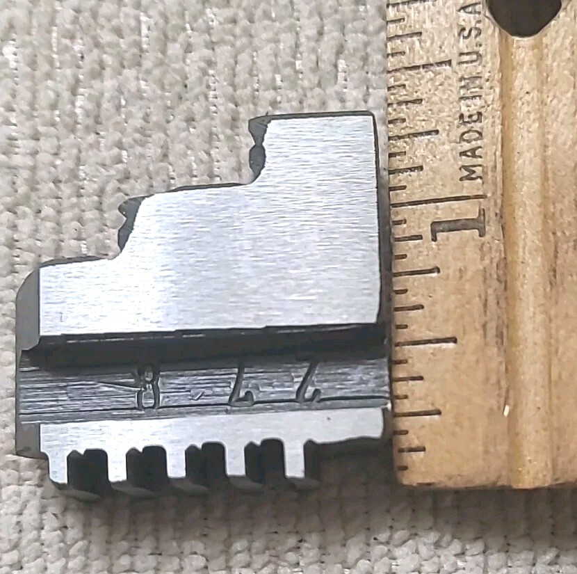 Set of Jaws for 3-Jaw Lathe Chuck Machinist Unknown Manufacturer