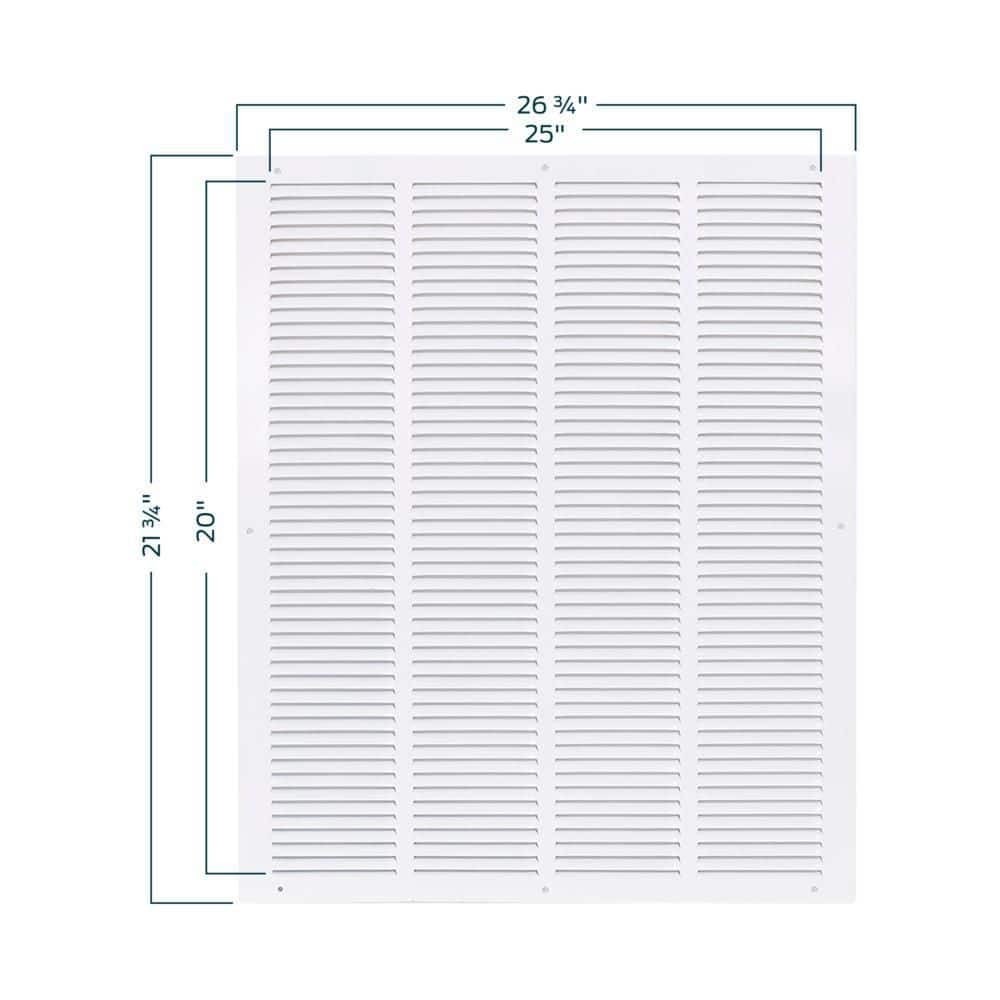 20 In. X 25 In. Steel Return Air Grille Free Ship NEW
