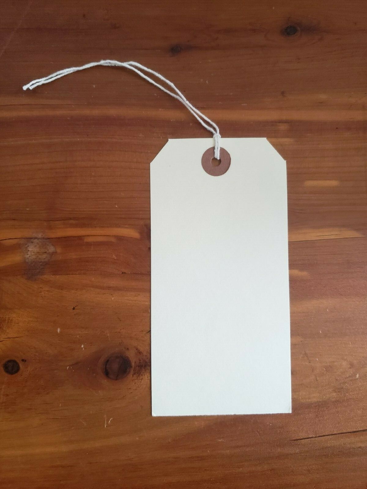 Manila Tags w/ String Shipping Hang Label Pre Strung Scrapbook Size 1 2 3 4 5 6