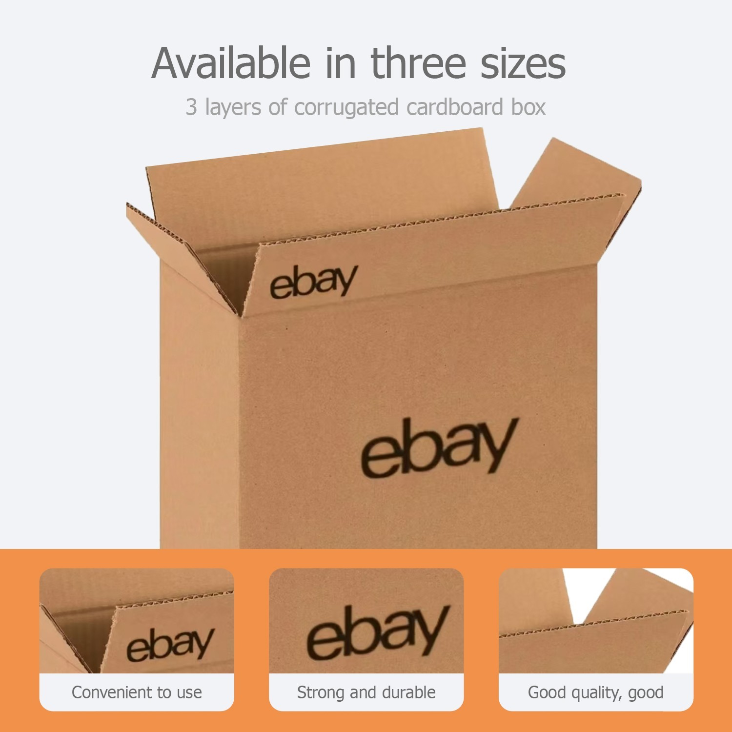25pcs pack 16″ x 12″ x 8″Shipping Packing corrugated cardboard boxes color logo