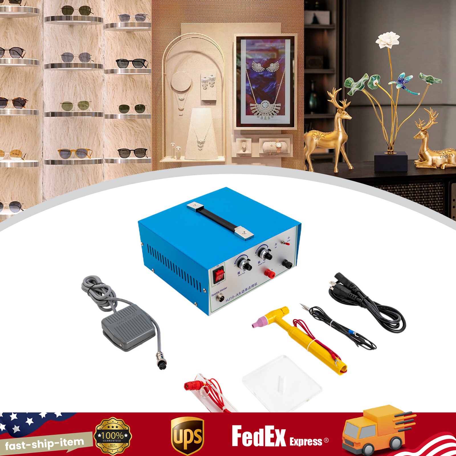 110V Permanent Jewelry Welder Kit, Jewelry Welding Machine 500W