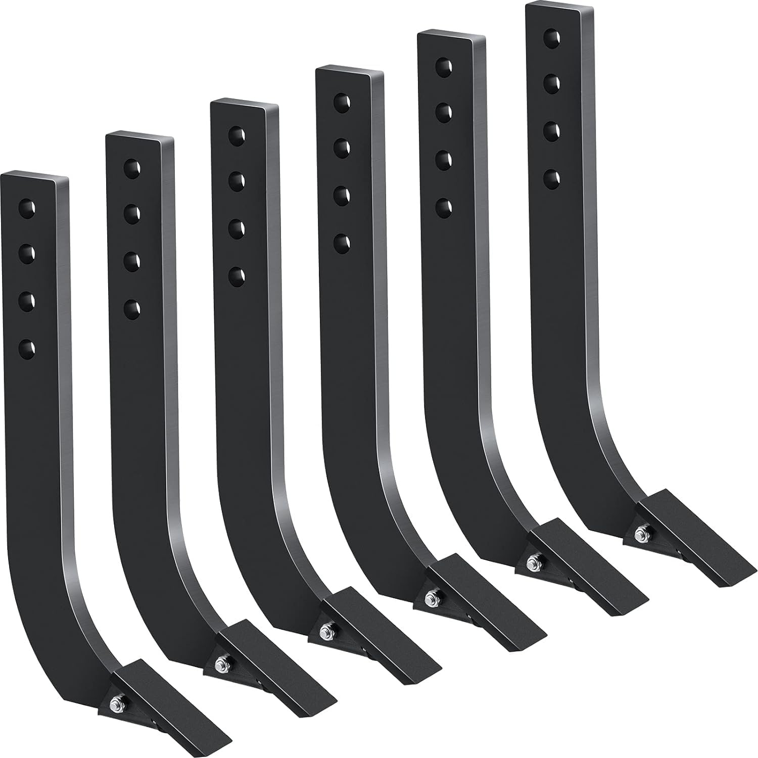 1/5/6/7pcs 18” Box Blade Shank Scarifier Shanks Teeth 4 Holes Box Scraper Shank