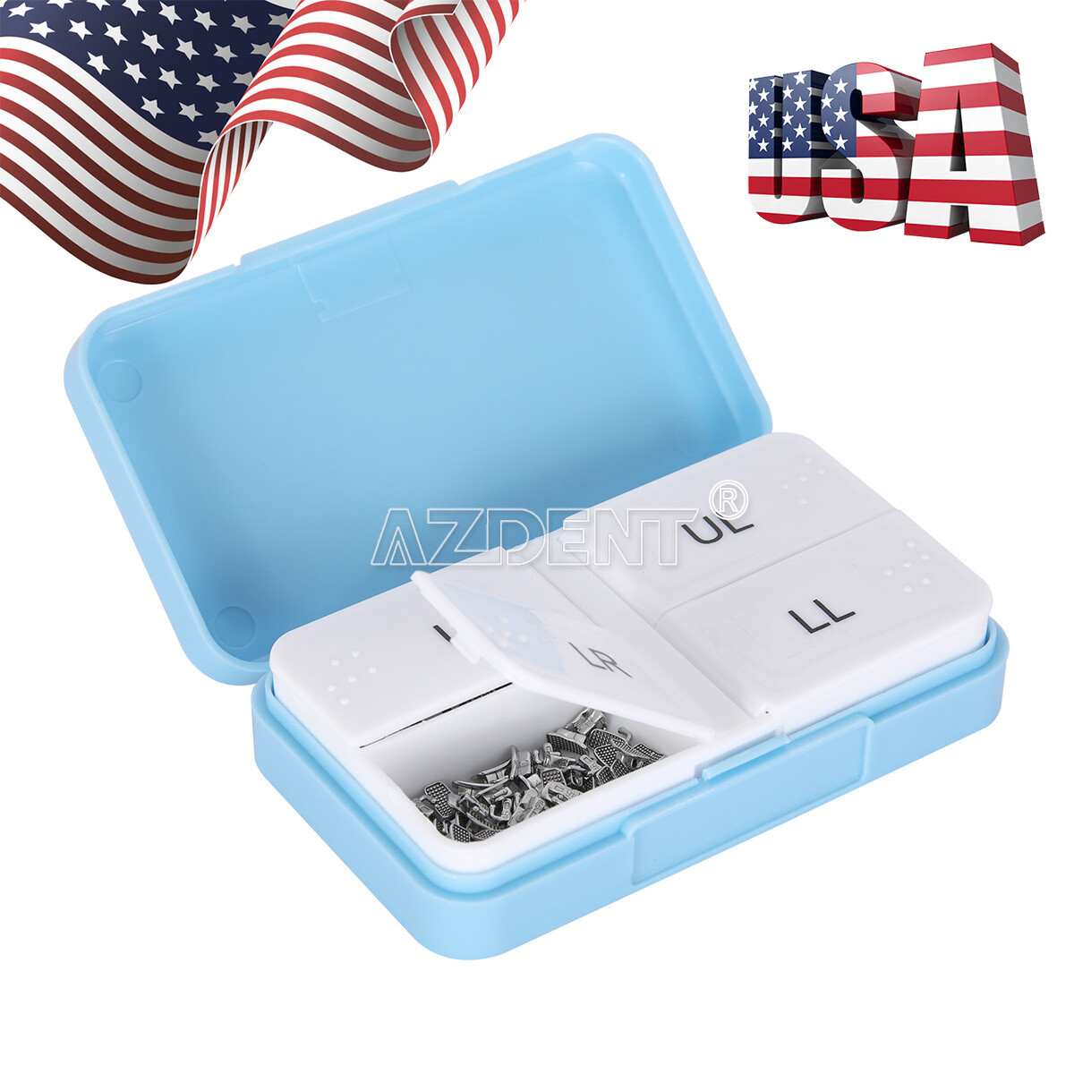 Dental Orthodontic Buccal Tube 1st 2nd Molar Tubes Roth/MBT 022 Bondable AZDENT