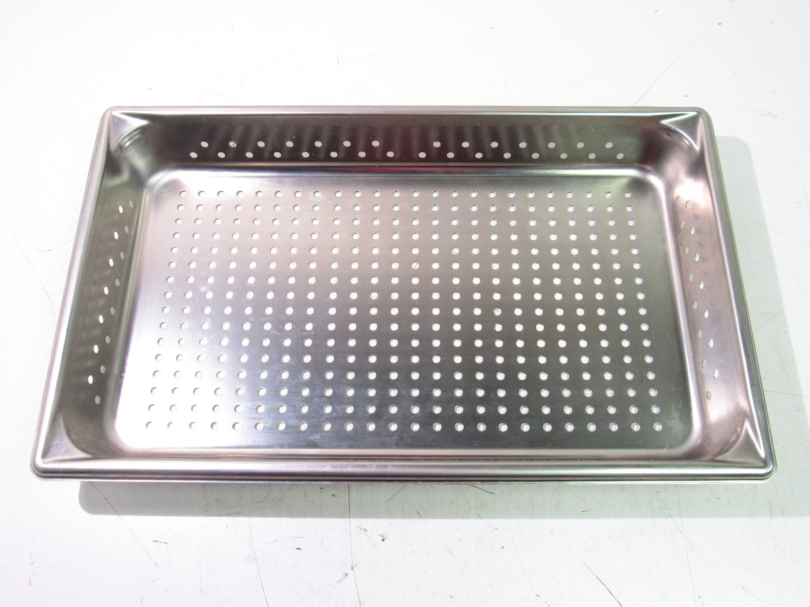 20″ X 12″ X 2-1/2″ STAINLESS STEEL STEAM PAN RECTANGLE PERFORATED FULL SIZE