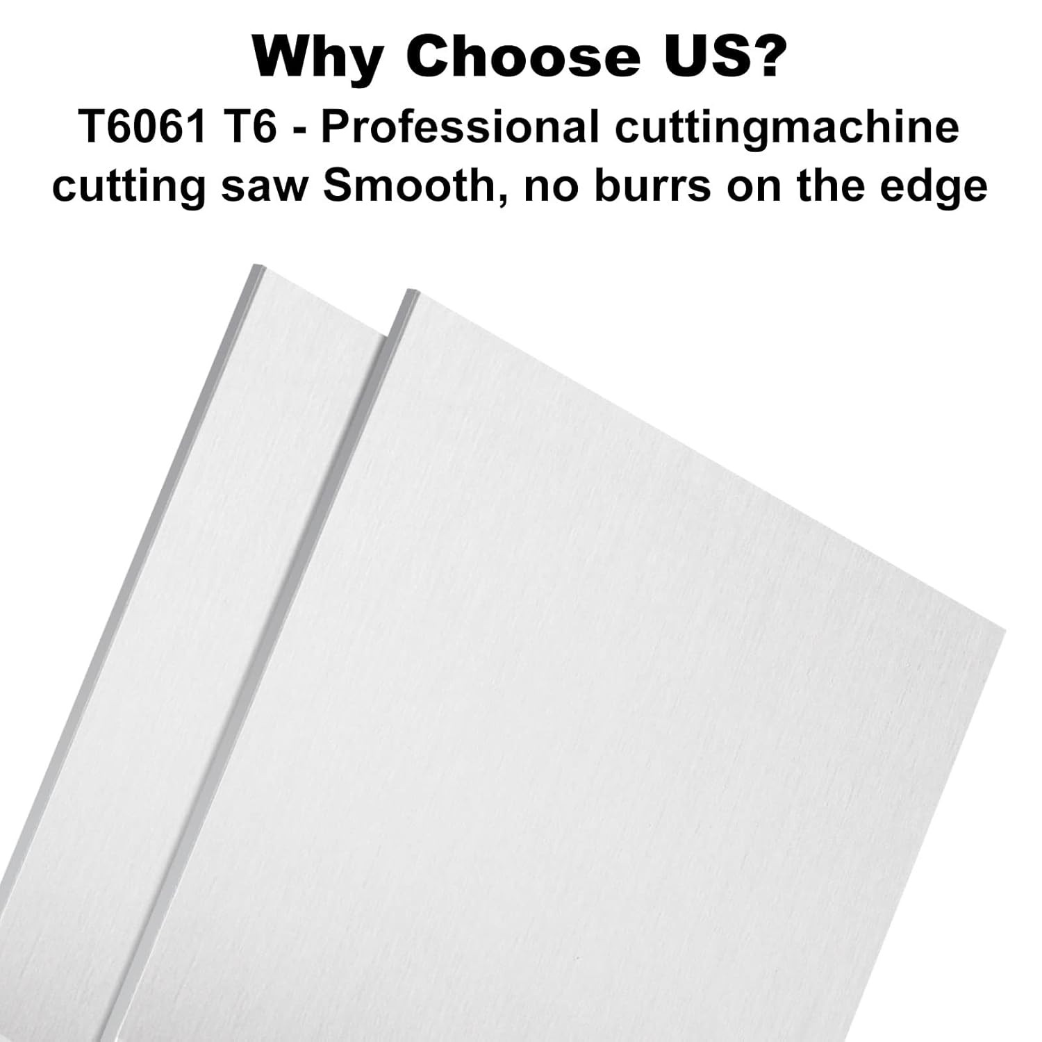 2 Pack 6061 T6 Aluminum Sheet Metal 6 X 6 X 0.236 (1/4) Inch Flat Plain Plate Pa