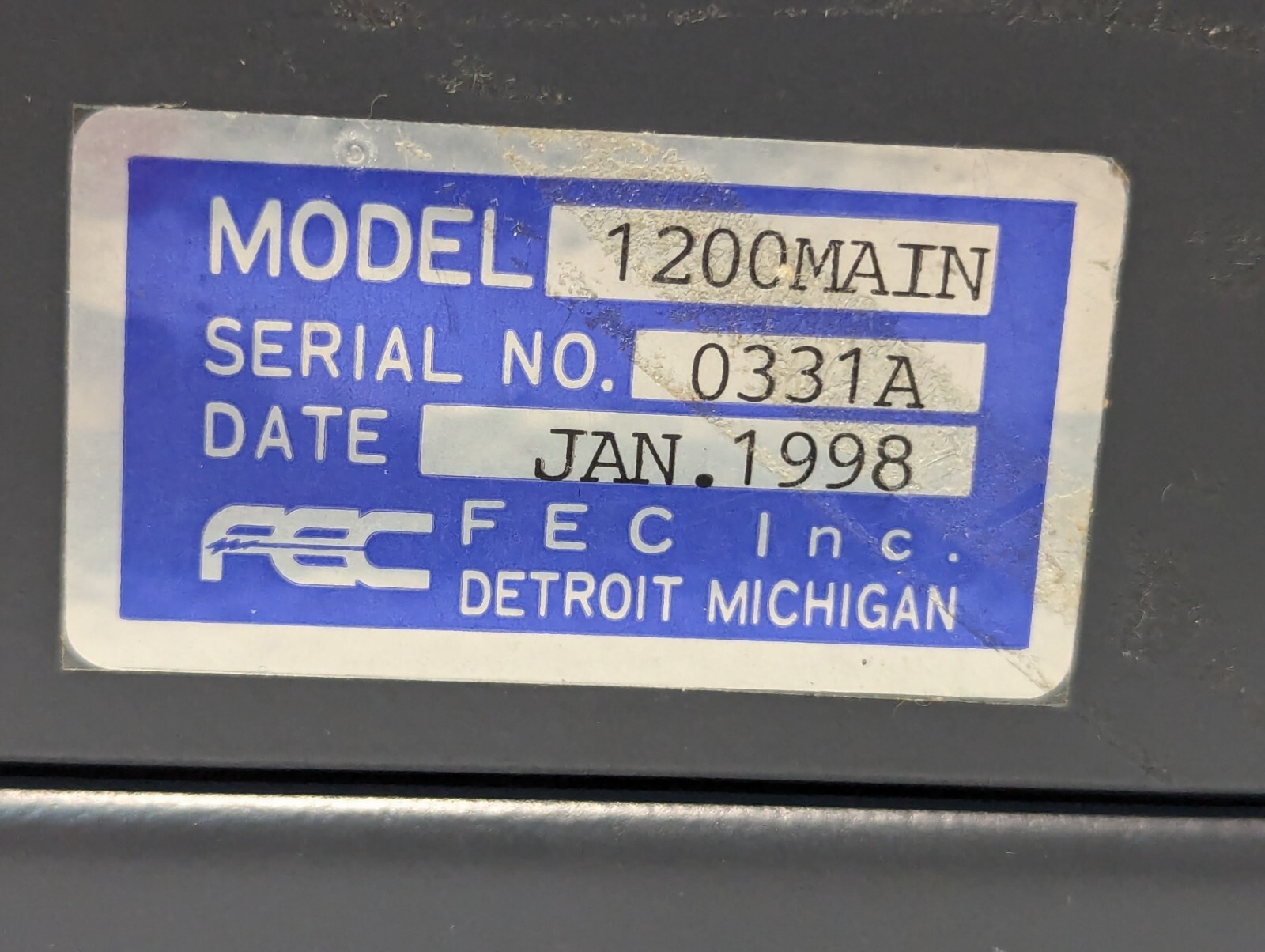 FEC AFC1200 Main System Axis Controller Surplus Tested+Returns