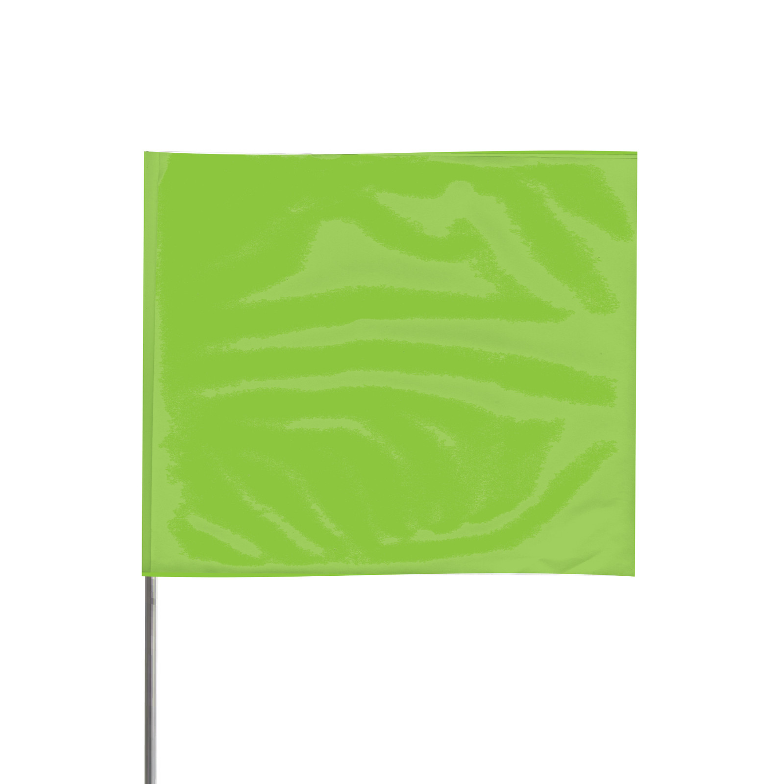 Presco 15 in. Steel Wire Staff Marking Flags [2.5 in. x 3 in. Flag]: 2 in. x 15