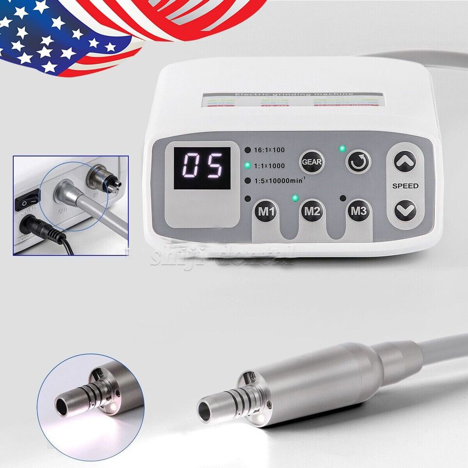 Dental LED Brushless fit 1:1/1:5/16:1 Electric Micro Motor Internal E-type 4HOLE