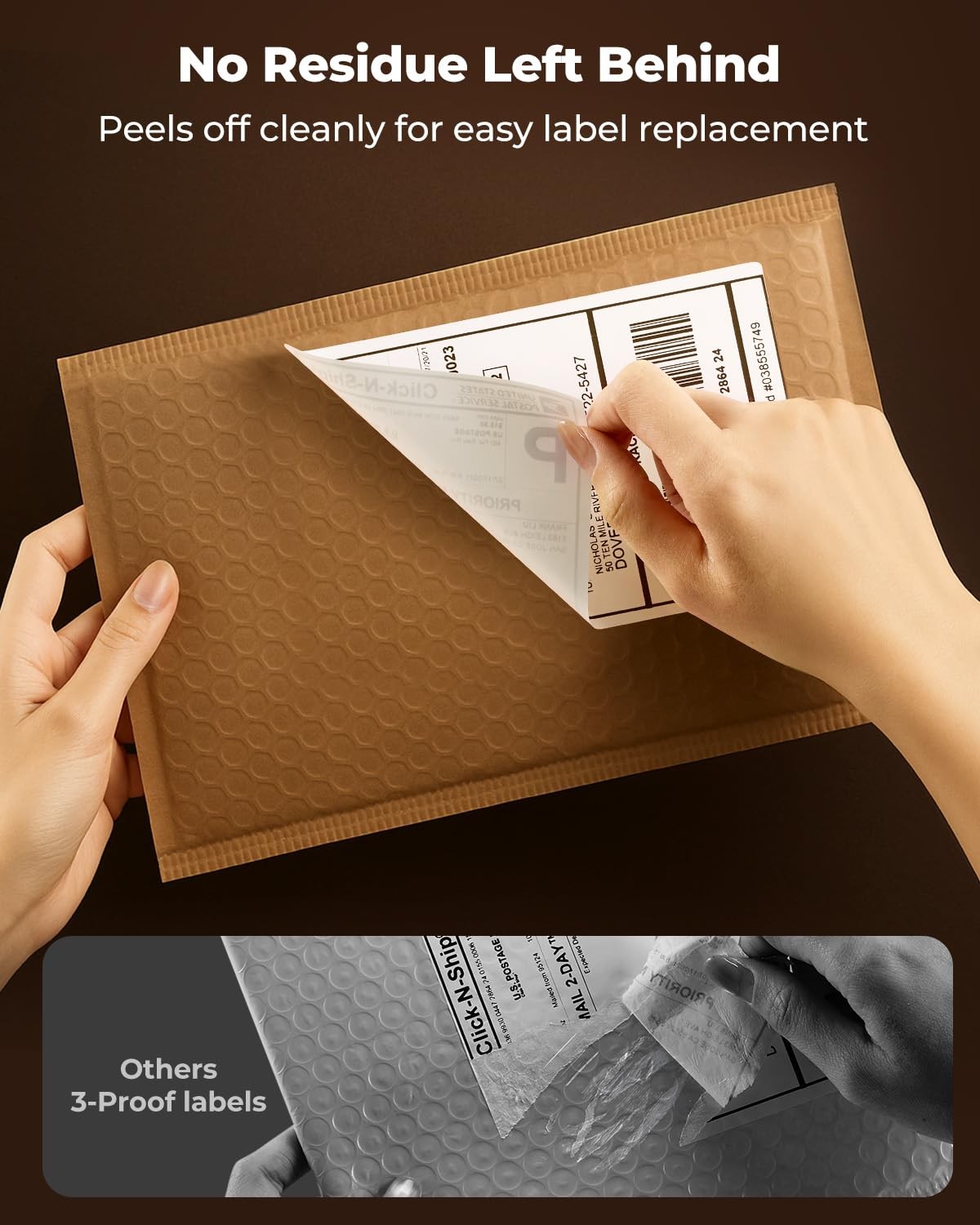 4×6 Thermal Shipping Labels – Waterproof Oil-Proof 380 Sheets
