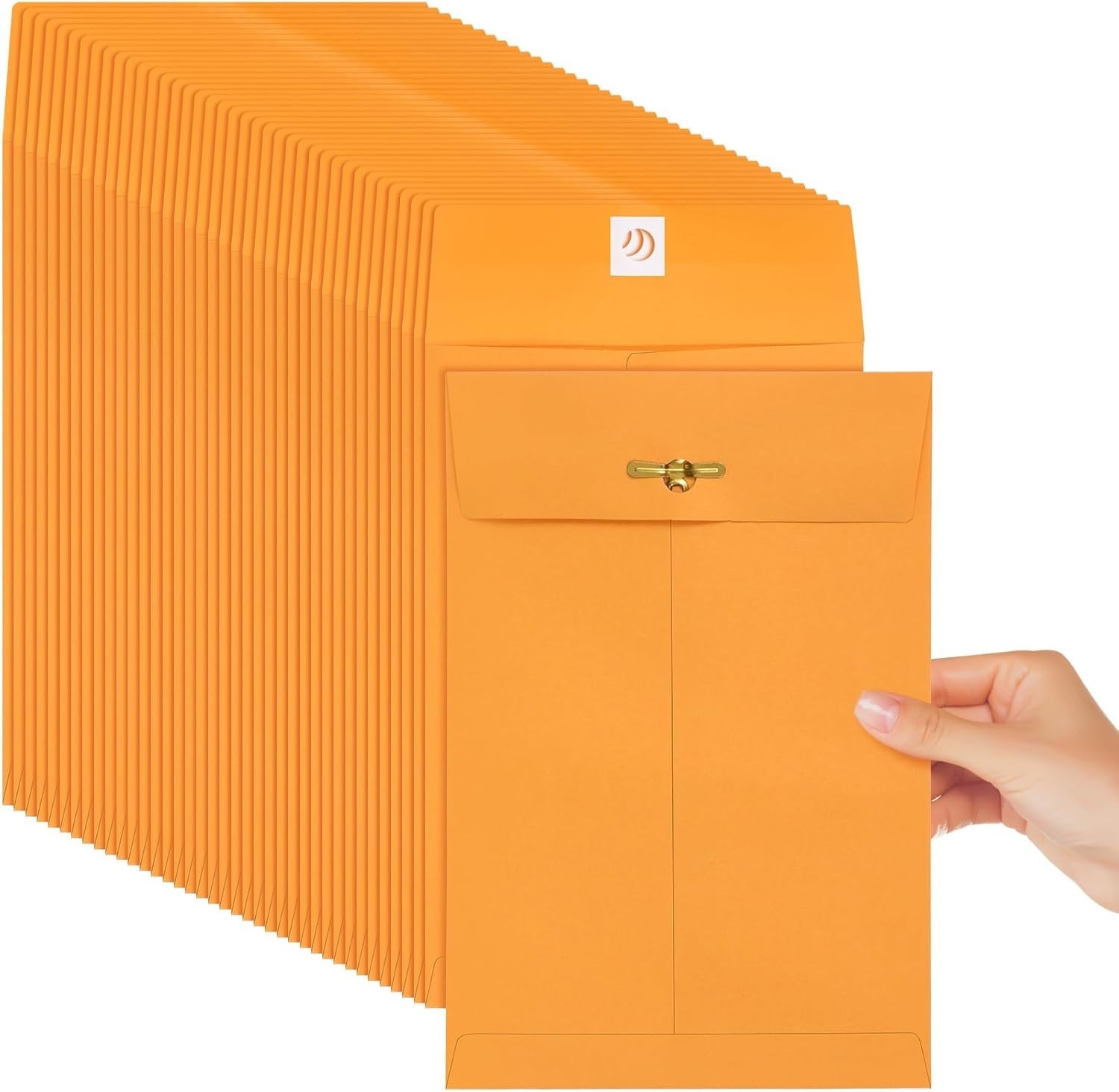 50 Pcs 5 x 7.5 Manilla Envelopes Clasp Kraft Catalog with Closure for Storing…