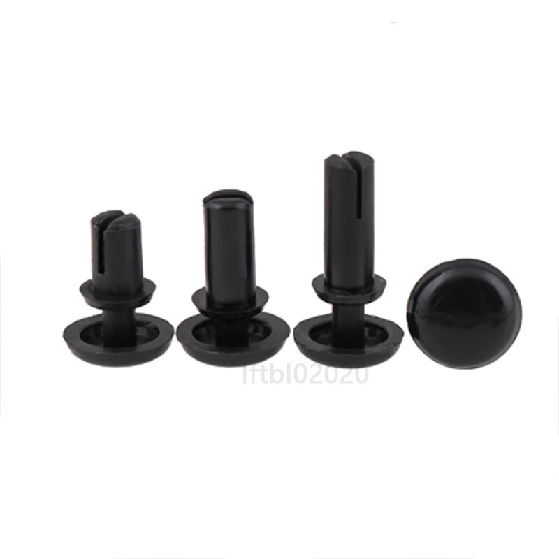 Black Plain Nylon Plastic Snap Rivets Various Sizes And Lengths Rivet – Quality