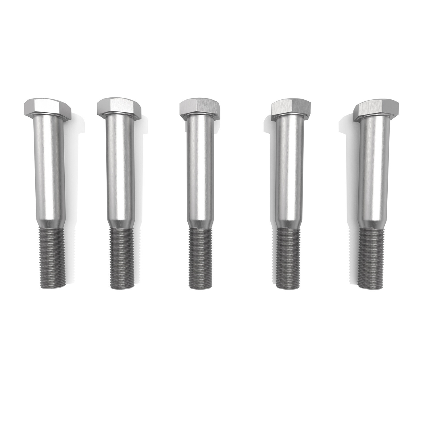 Grade 2 Shear Bolts for Rotary Cutters 1/2″ x 3-1/2″ with Nylock Nuts – 5 Pack